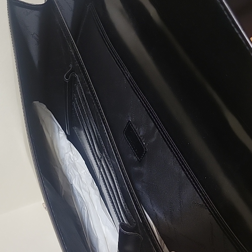 Salvatore Ferragamo Black Leather Briefcase - Picture 7 of 11